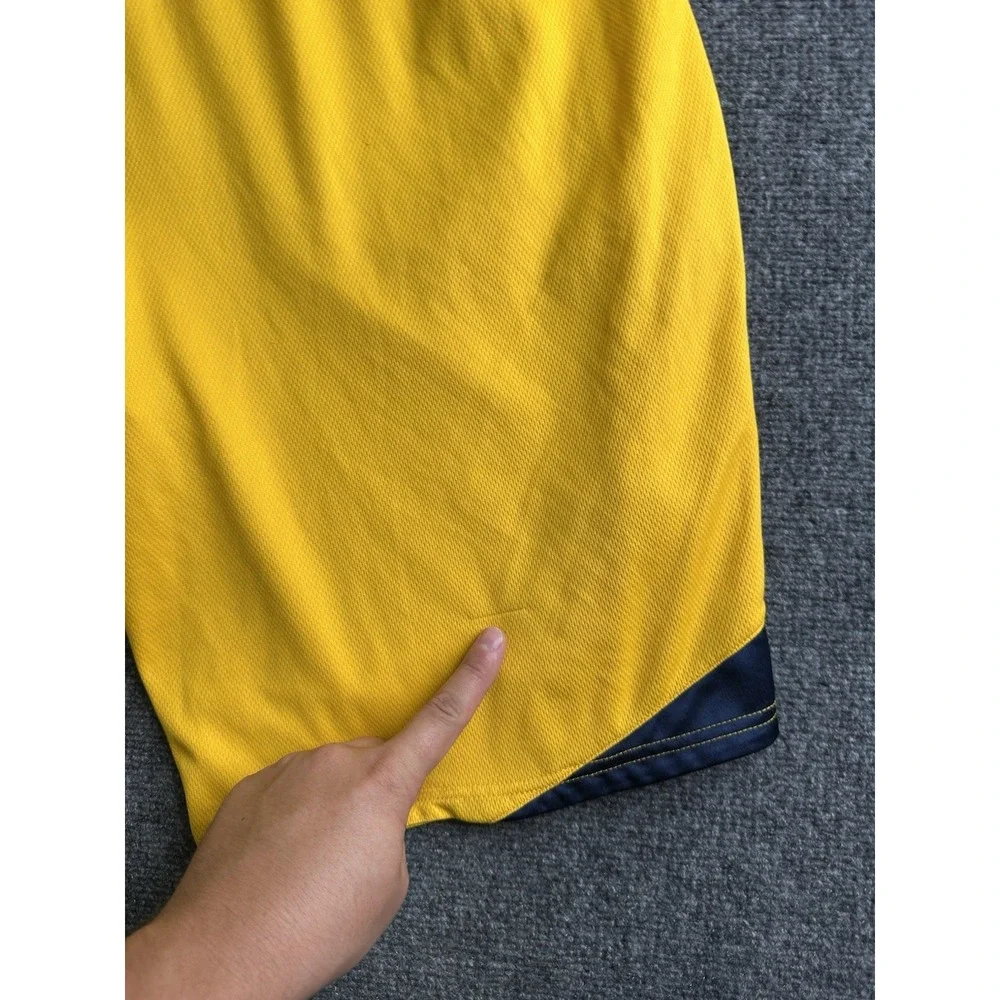 Mens Jordan Cal Golden Bears Basketball Mesh Shorts Yellow Blue, Size L